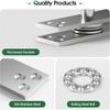 2025 Latest Model  Door Hinges,Hidden Door Hardware Stainless Steel,360 Degree