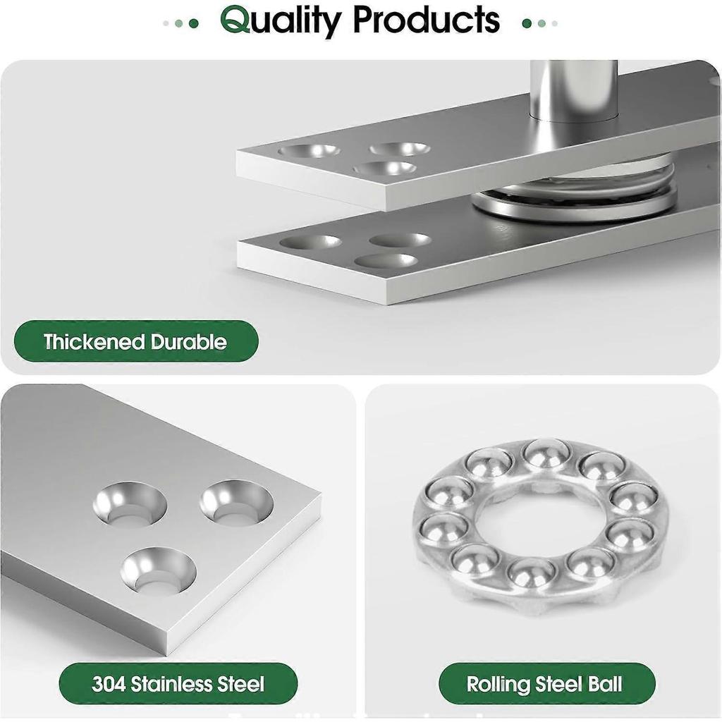 2025 Latest Model  Door Hinges,Hidden Door Hardware Stainless Steel,360 Degree