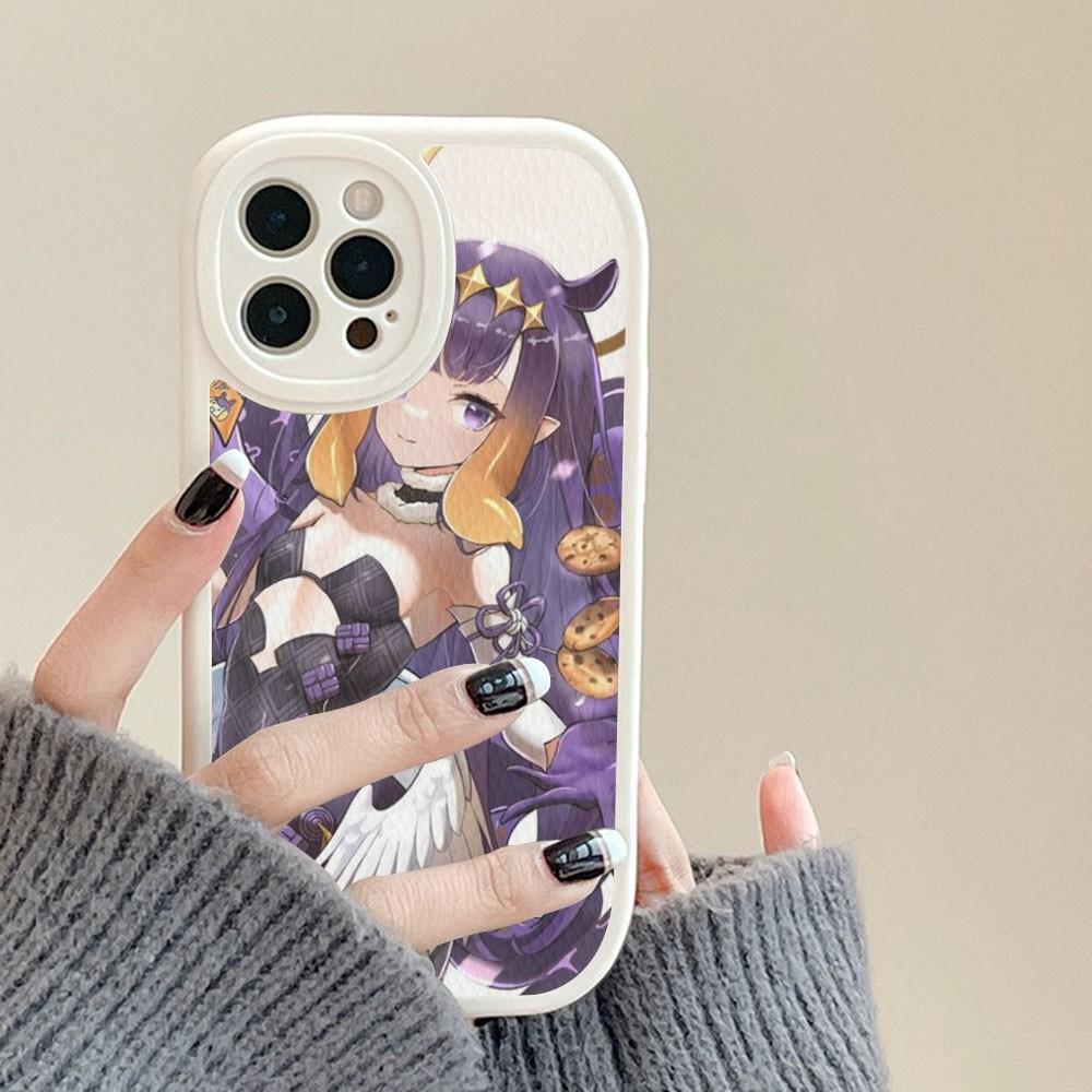 

Чехол для телефона Ninomae Ina из твердой кожи для iPhone 14 13 12 Mini 11 14 Pro Max Xs X Xr 7 8 Plus Fundas iphone 8 plus