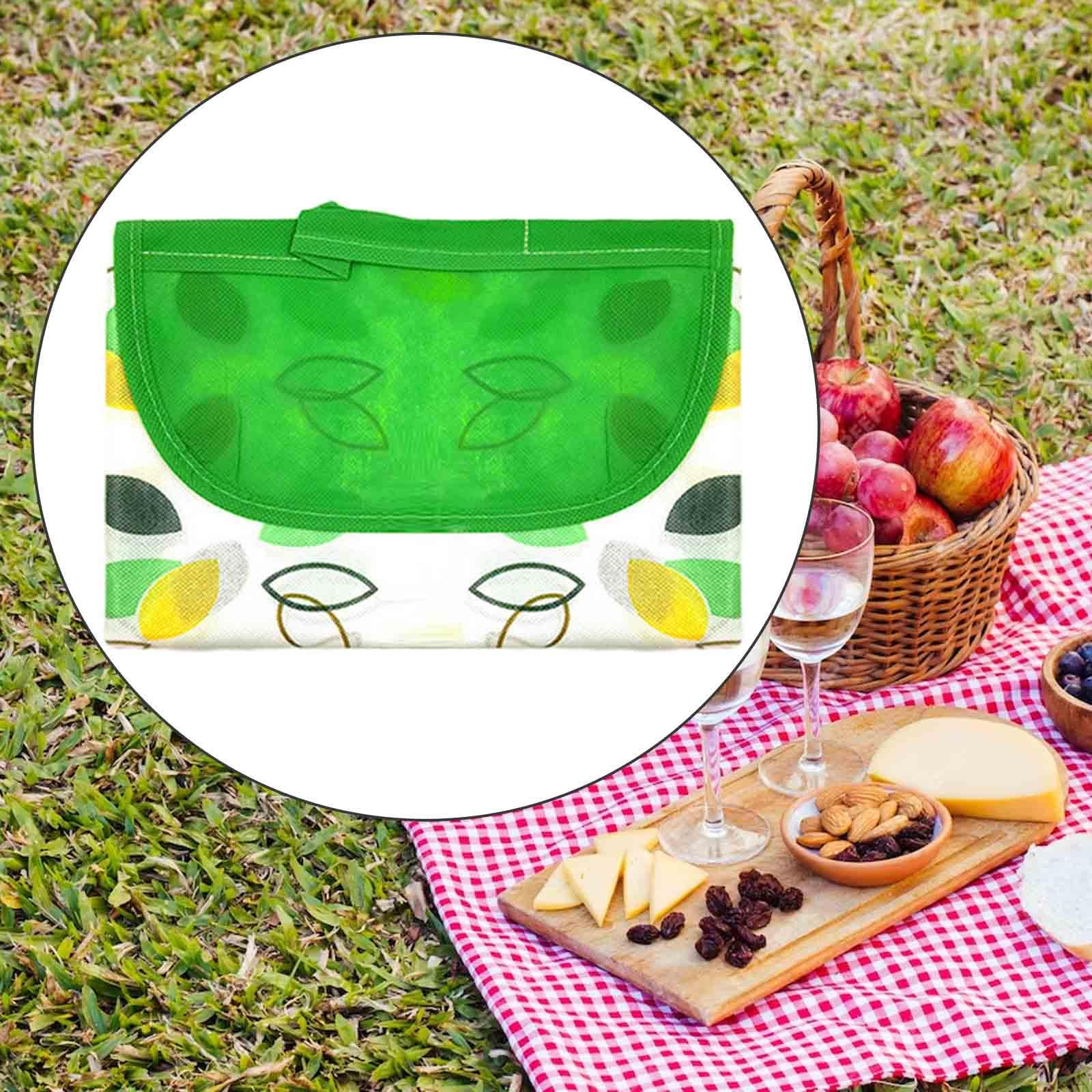 

Пляжное одеяло, водонепроницаемый портативный коврик для кемпинга на открытом воздухе для путешествий, пеших прогулок, Green Leaves L