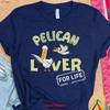 Pelican Shirt Art Gift Ornithologist T Bird Gifts For Her Him Watching Watcher Vintage Graphic Streetwear Vintage