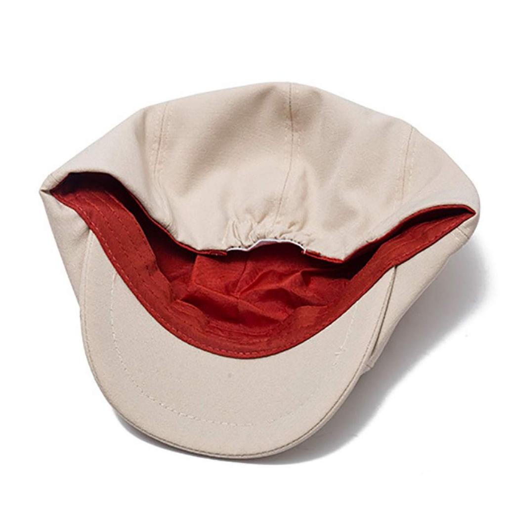 WHITE FANG Plain Cap Newsboy Cap Stylish Simple Cute Short Brim CA459 Women's (01 Black)