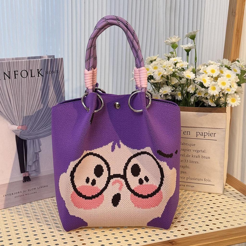 Southeast Asia Trendy Knitted Buckle Handbag - Large Capacity Commuter Tote