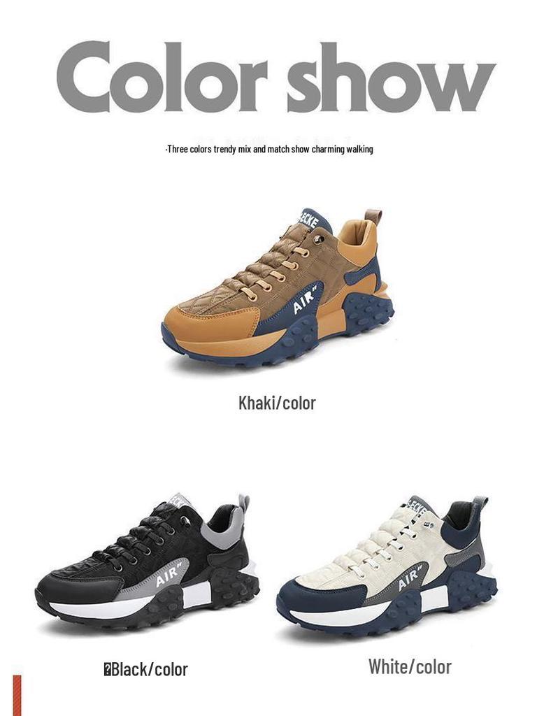 Men's Plus-Size Sports Casual Shoes with Thick Non-slip Soft Soles - Dad Style Forrest Gump Running Sneakers