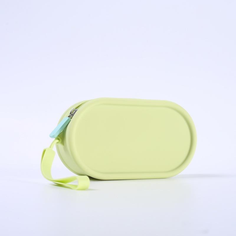 OEM & ODM Eco-friendly Silicone Zipper Storage Pouches, Coin Purses, Large-capacity Portable Handbags, Travel Bags