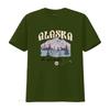 Vintage Retro Alaska Mountain Forest Print Casual Outdoor Hiking T Shirt Vintage Washed Unisex Designer Clothes Stylish