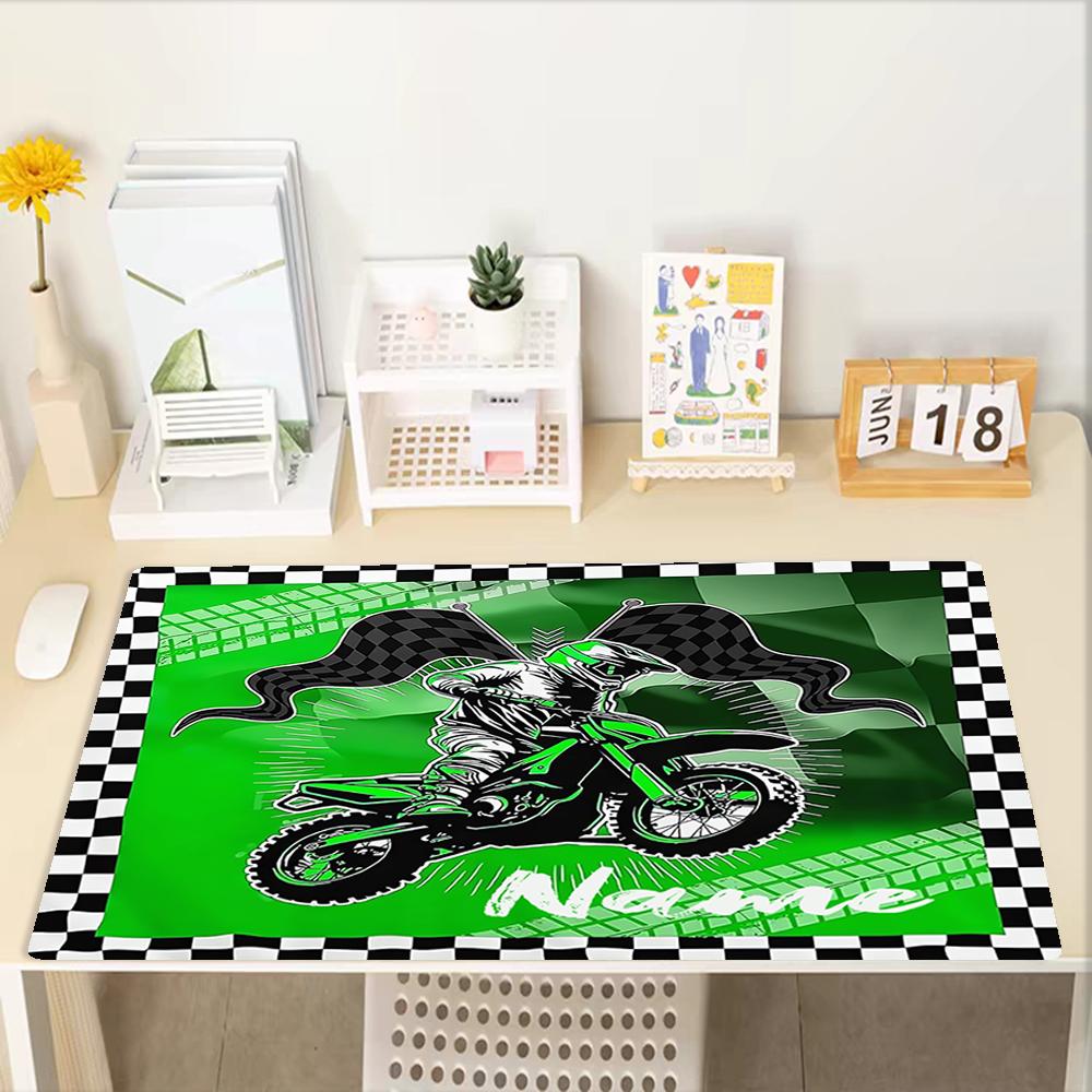 Tappetino Mouse Personalizzato Tema Moto da Fuoristrada, Base in Gomma Antiscivolo, Multifunzionale per Ufficio e Casa, Perfetto per Personalizzare lo Spazio di Lavoro.