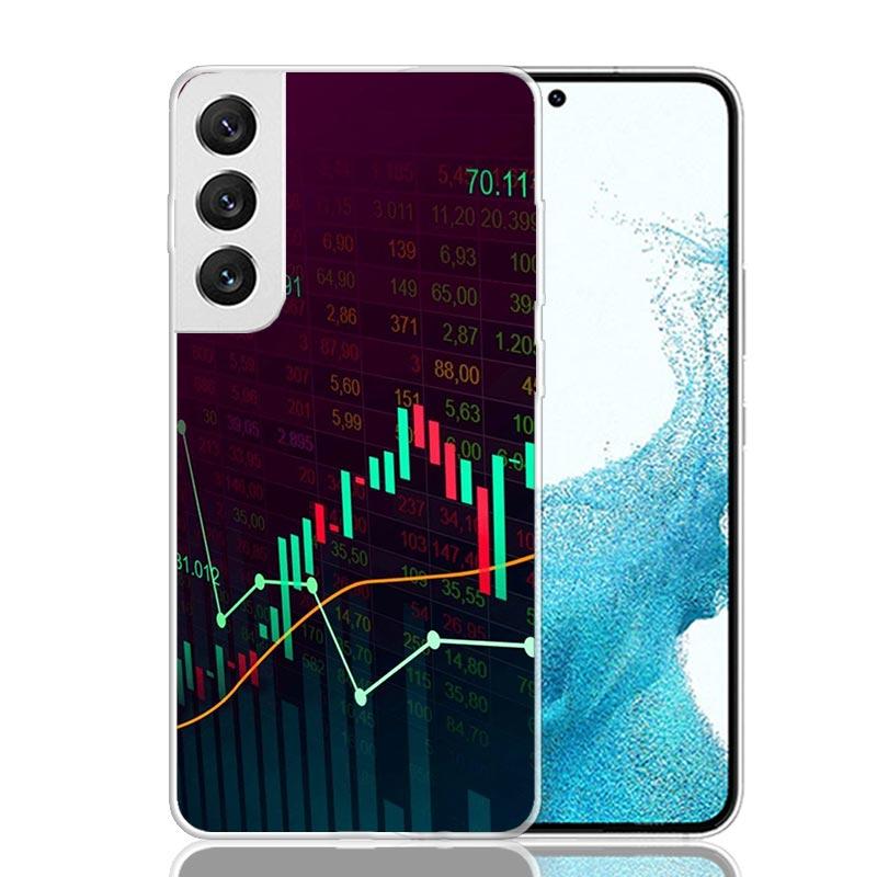 Trade Investment Forex Stock Market Phone Case For Samsung Galaxy S26 S25 Edge S24 S23 FE S22 Ultra S21 Plus S20 + Fundas Cover