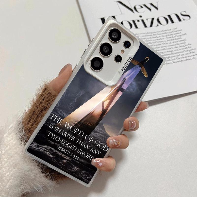 God Jesus Pray Cross Bible Shockproof Phone Case for Samsung Galaxy S26 Edge S25 Ultra S24 FE S23 Plus S21 Cover Anti Fall Funda