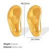 Retro Style Twisted Corrugated Asymmetrical Earrings Design Sense Unique Personality Simple Cold Wind Stud Earrings