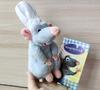 Japan Authentic Ratatouille Chef Remy Magnetic Shoulder Snuggly Doll  New Premium Quality Lifelike Realistic Simulated