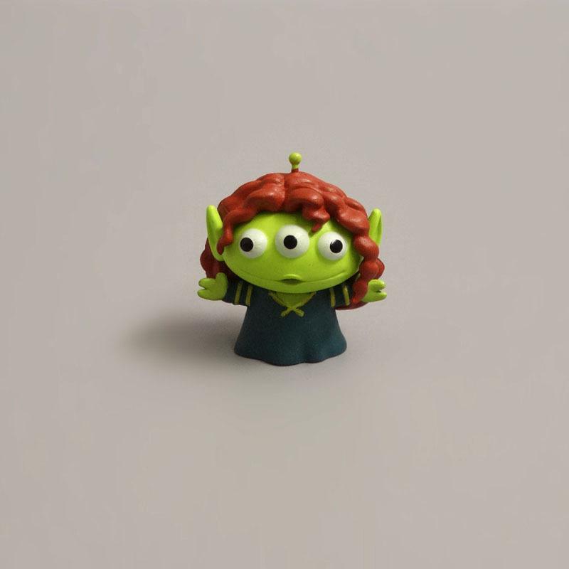 8pcs/set Toy Story Anime Figure Adorable Green Aliens Action Figure Mini Model Decoration Collection Toy Doll Present