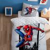 Parure De Lit Enfant 100% Coton - SPIDERMAN HERO - Blanc - 140x200+63x63cm