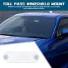2PCS EZ Pass Holder, EZ Pass Strips With Adhesive And Strong Suction Cups, Toll Pass Windshield Mount Easy To Tall And Remove, Toll Pass Holder