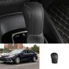 For Toyota Camry 2018-2024 Black Leather Gear Shift Knob Head Cover Trim 1PCS