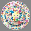 50 Cute Flower Little Rabbit Stickers - Usahana Sanrio Mobile Phone Adhesive Mochi Stickers