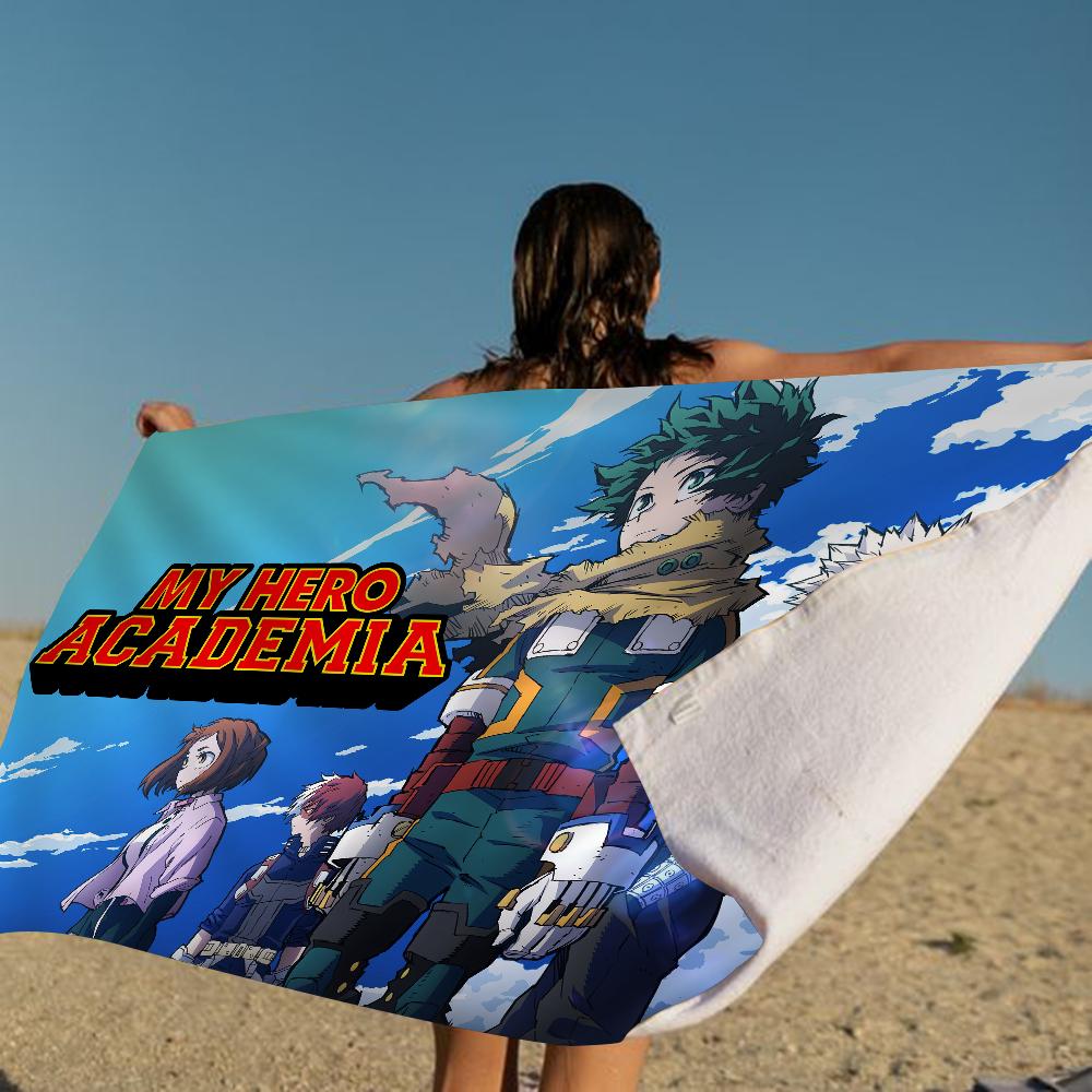 M-My Hero A-Academia Cartoon Beach Towel Cute Kawaii Room Decor Bath Girls Children Hand Towels For Bathroom Shower