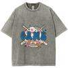 Washed Stylish Tee Y2K Style Short Sleeved American Graphic Trend T Shirt For Women and Men Overseas Cotton