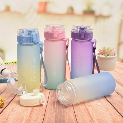 600/800ML NEW Large Capacity Portable Plastic Water Bottle Creative Student Drinking Cup Men's and Women's Sports Water Cup