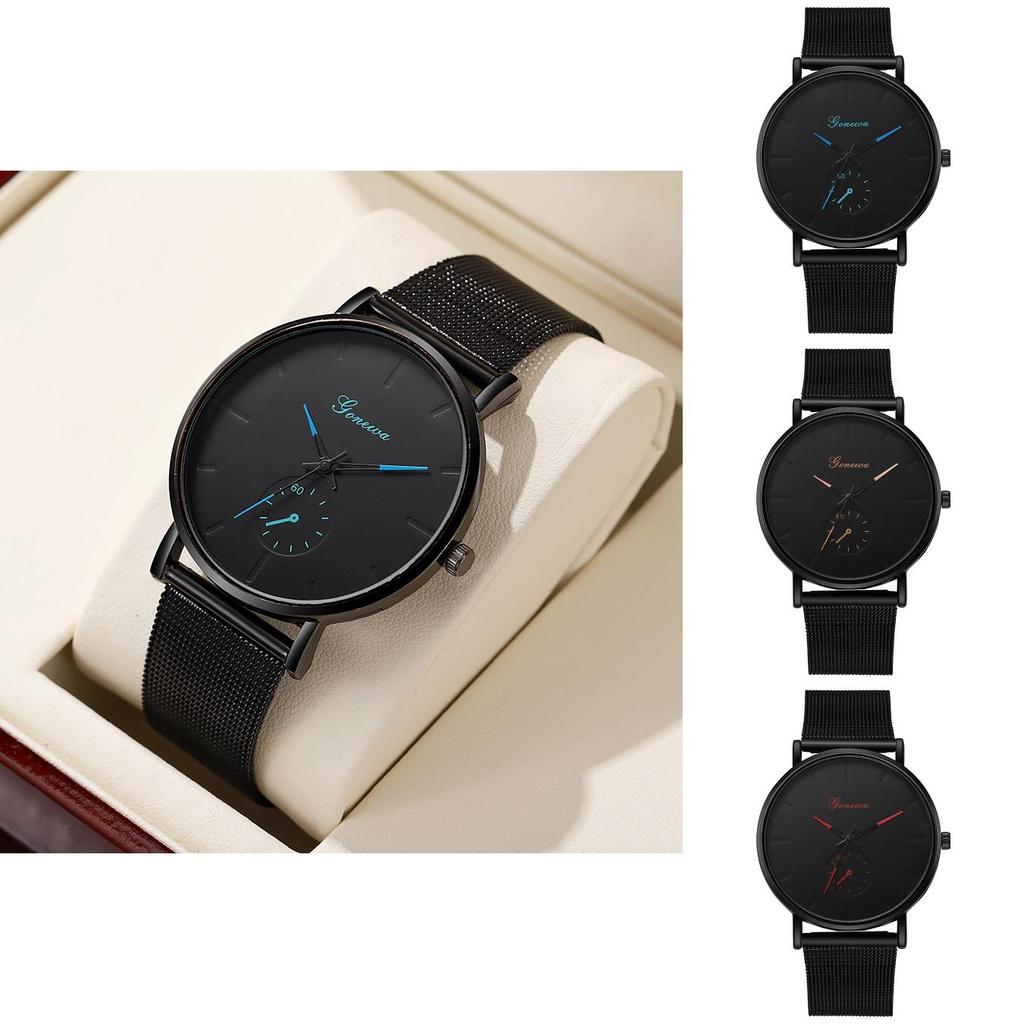 Wristwatch With Mens Quartz Movement Slim Profile 8mm Thickness 405mm Dial Diameter