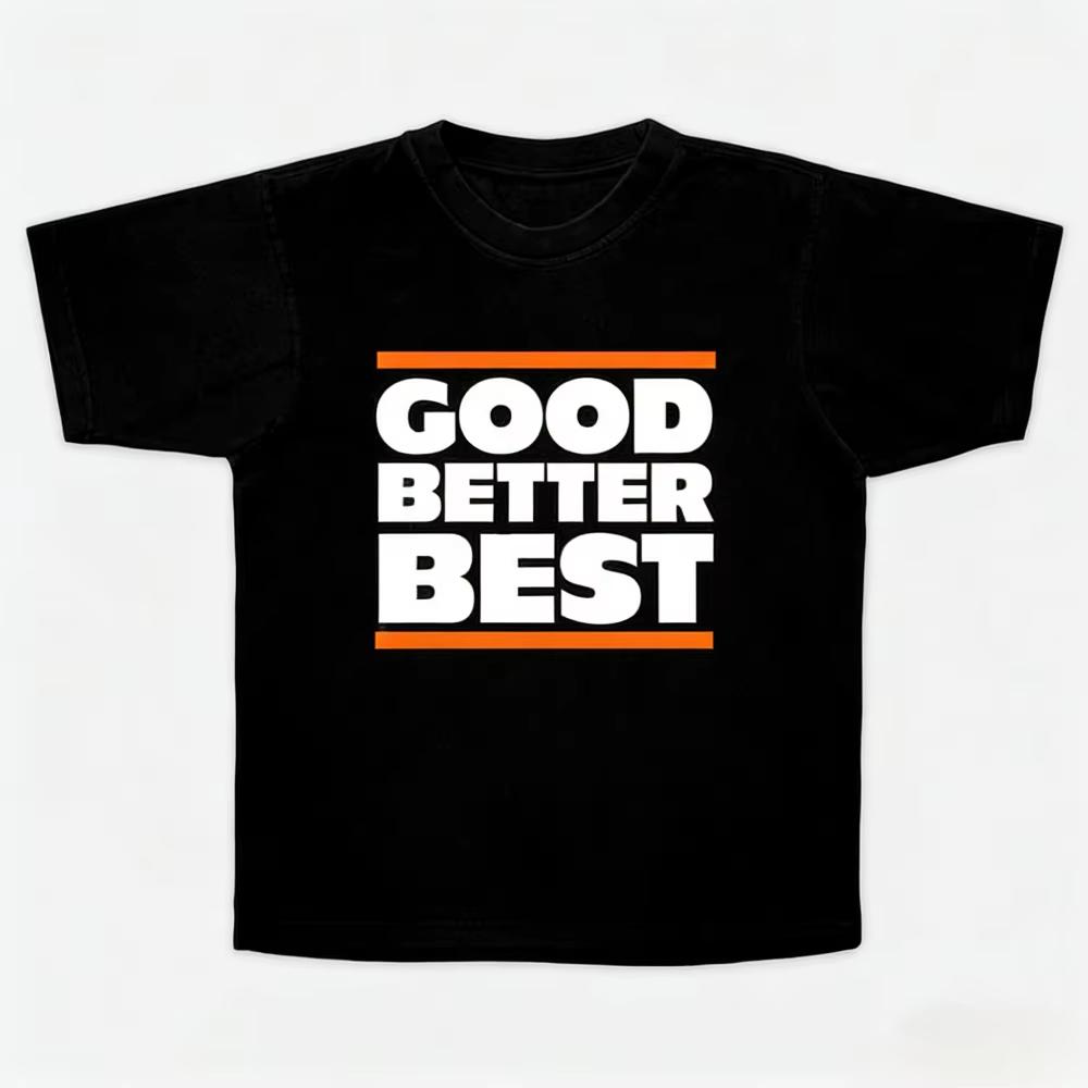 

Good Better Best Chicago Bears TShirt Unsiex High Quality Cotton Sports T Shirt for Unisex and Women Oversized Streetwear Loose 2XL