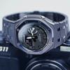 Casio Herren Flüssigkristall/Analog Dual-Display Serie Schwarze Uhr GA-2100-7A-