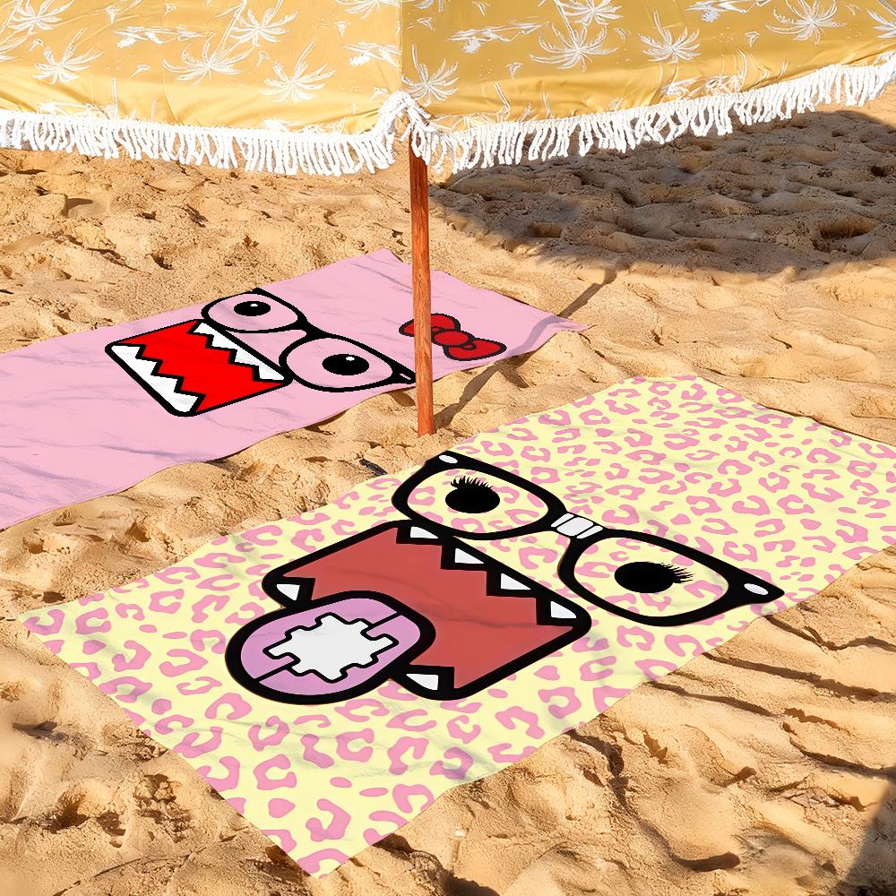 Cartoon D-Domo K-Kun Towel Quick Drying Beach Towels Are Suitable For Swimming Pools Camping Yoga And The Gym