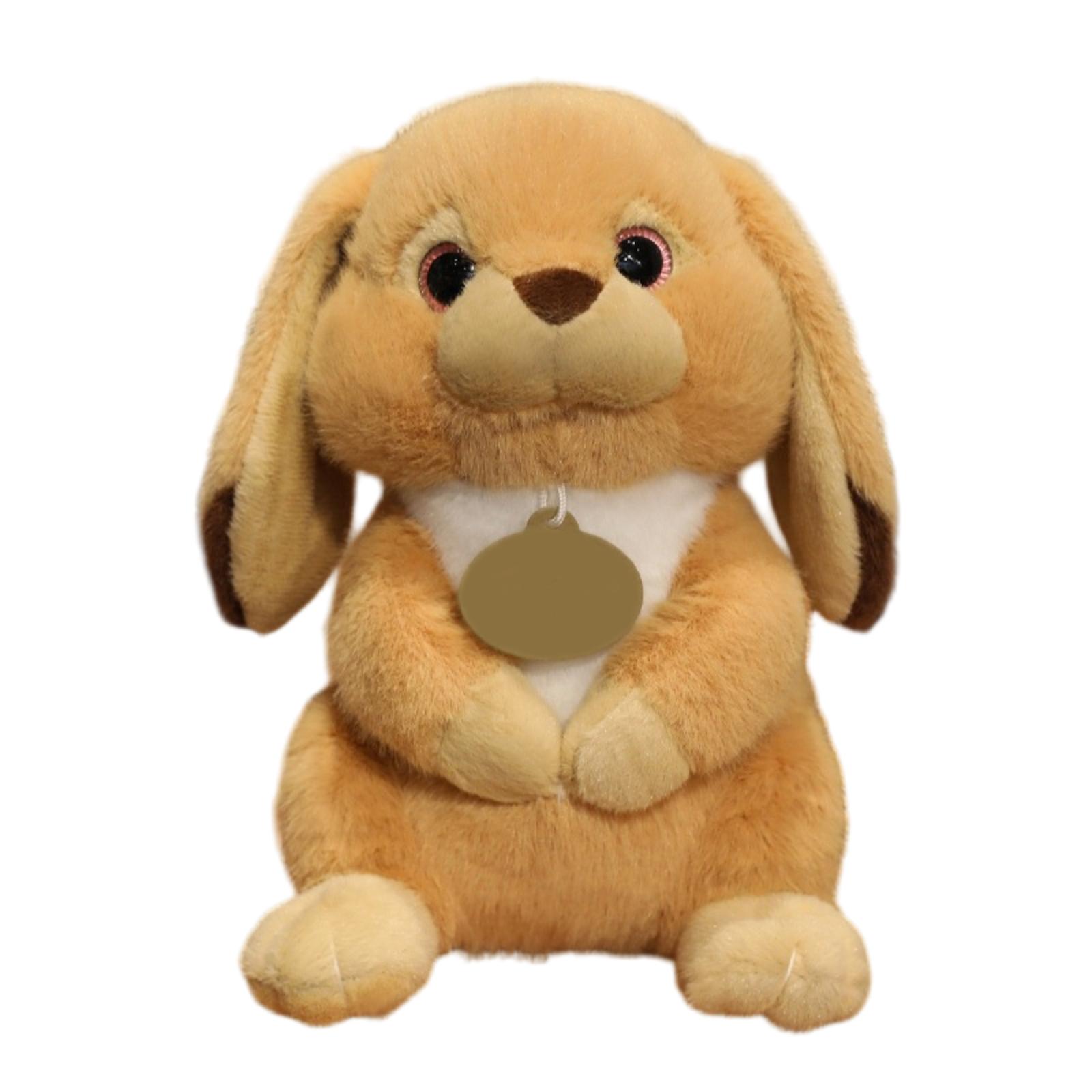 

Симуляция милых животных с висячими ушами, сидячая кукла, спящие куклы для детей, дарение подарков на день рождения One Size коричневый