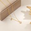 A Sophisticated and Elegant Four-leaf Clover Necklace Petite Charming Versatile and Stylish