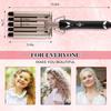 Professional Salon Dual Voltage Hair Curler Wavy Tourmaline Wave Maker 5 Barrels Curling Iron LCD Temperature PTC Ceramic