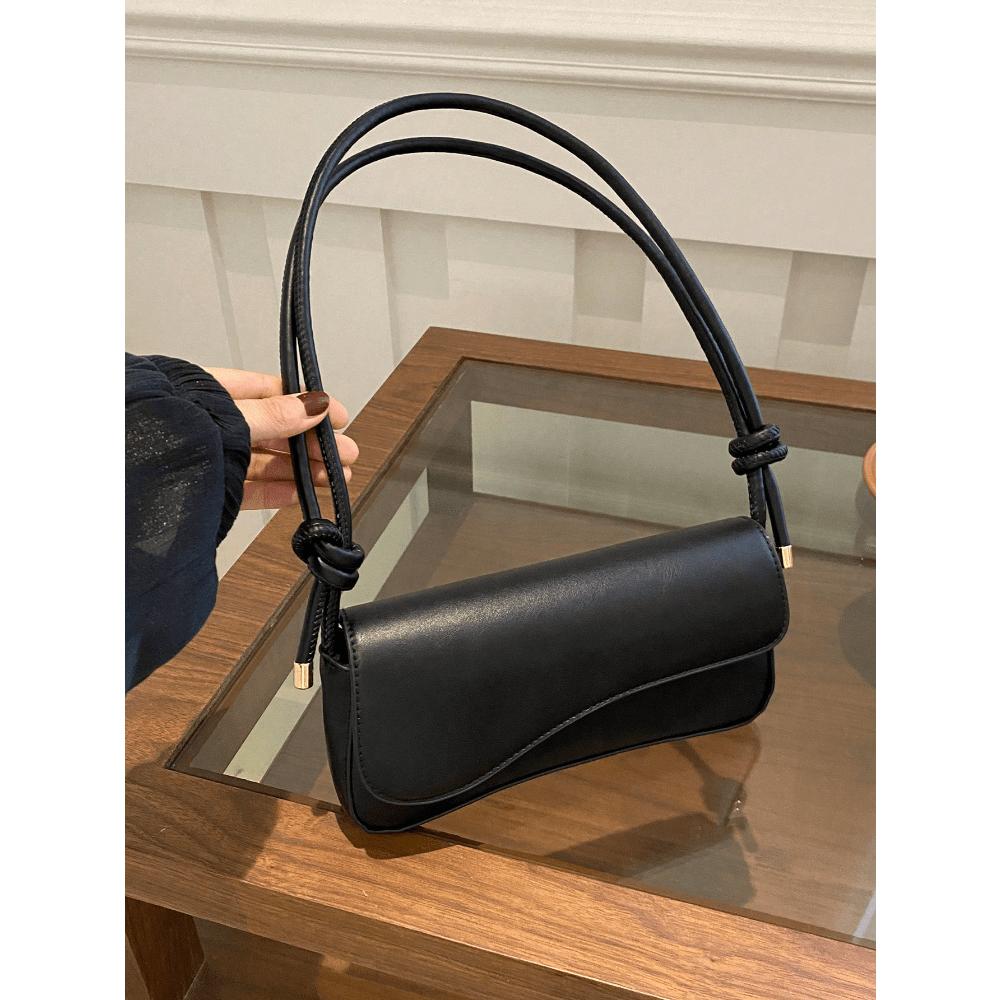 

Fashionable Solid Color Asymmetrical Flap Adjustable Shoulder Bag, Suitable For Shopping, Wallets, Shopping, Young Women, College Students one-size