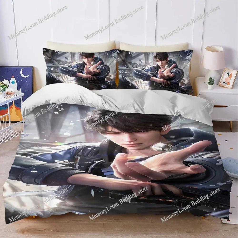 Hot Game Love and D-Deepspace Caleb Duvet Cover Set Bedding Soft Laundry Cotton Bed Four Seasons Student Dormitory Home Textile7