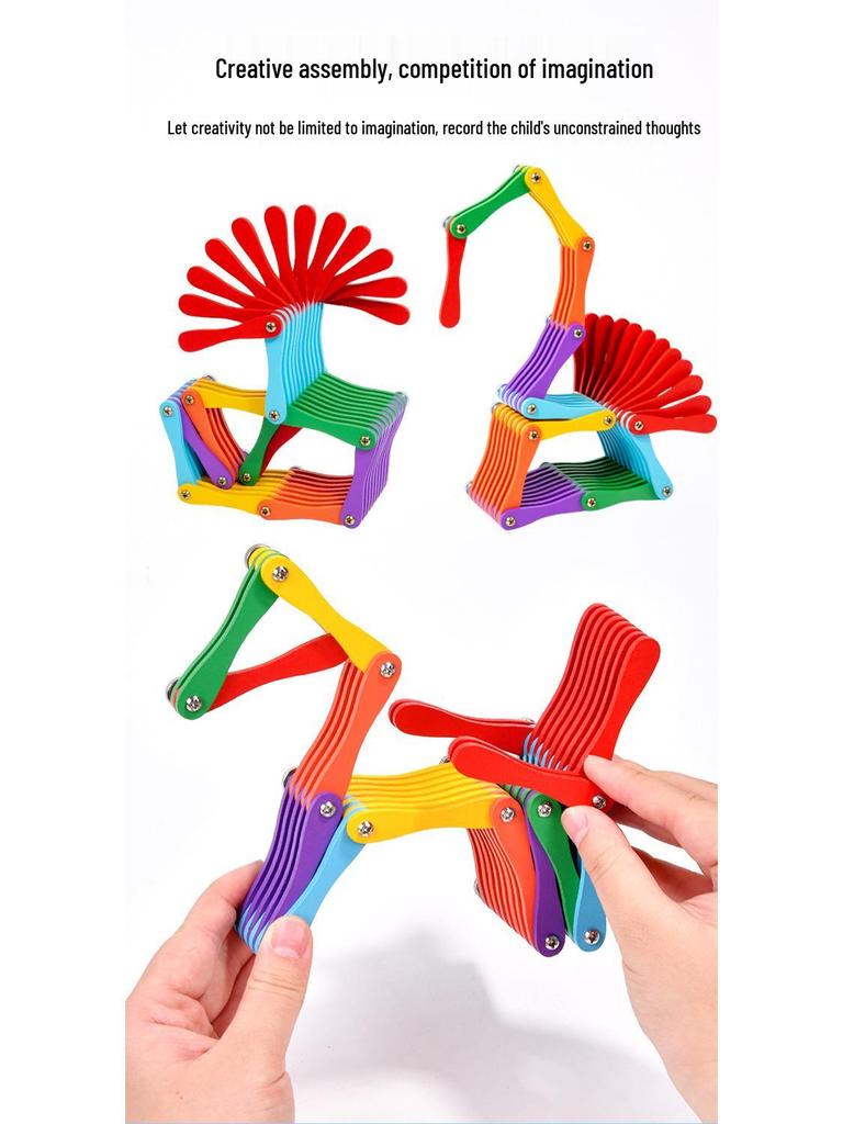Versatile Folding Building Blocks for Kids – Enhance Hand-Eye Coordination & Brain Development