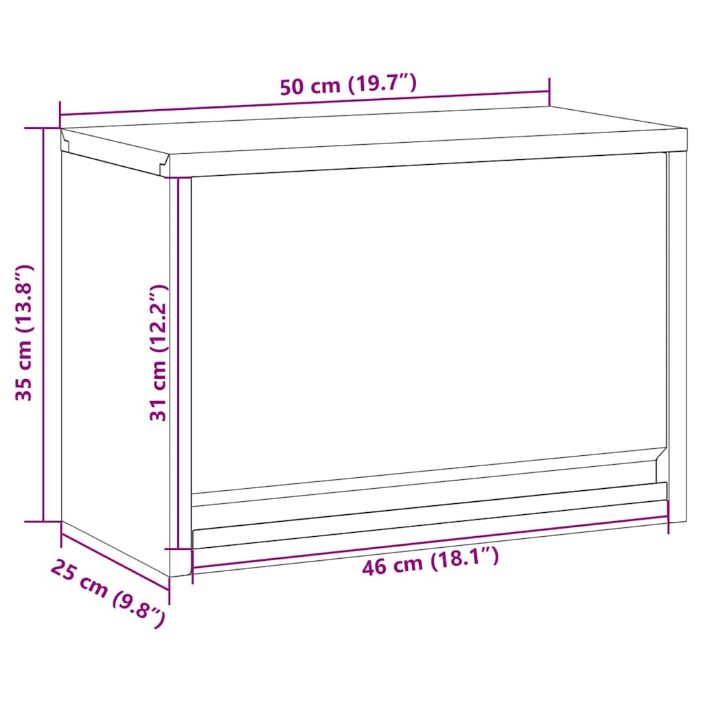 Tool Cabinet with Storage Black and Gray 50 x 25 x 35 cm