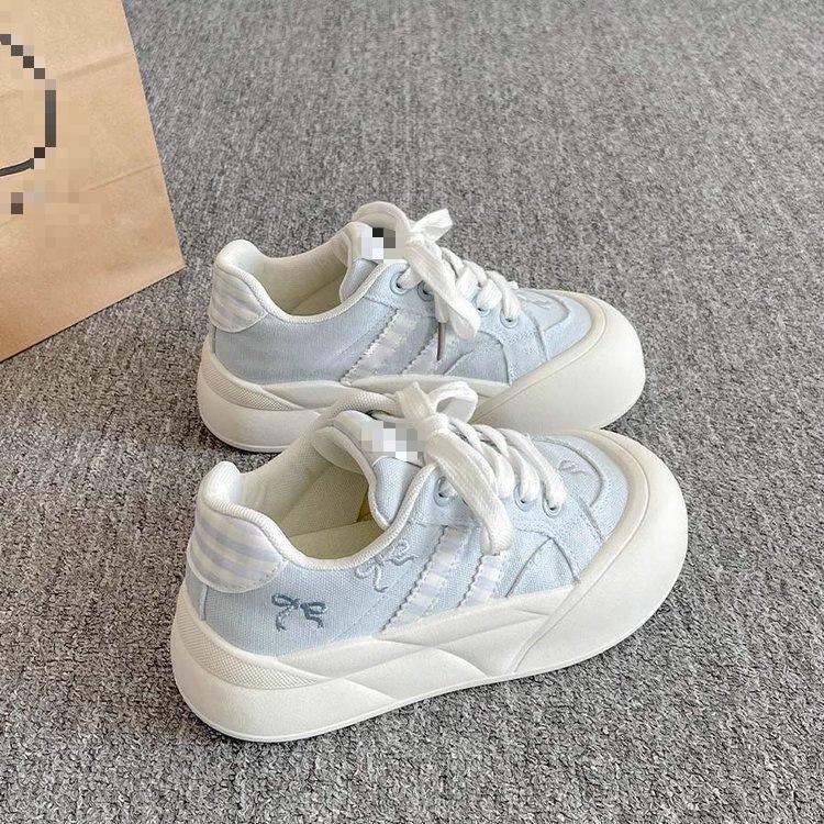 Platform bread shoes spring new sports low-top board shoes ins tide niche