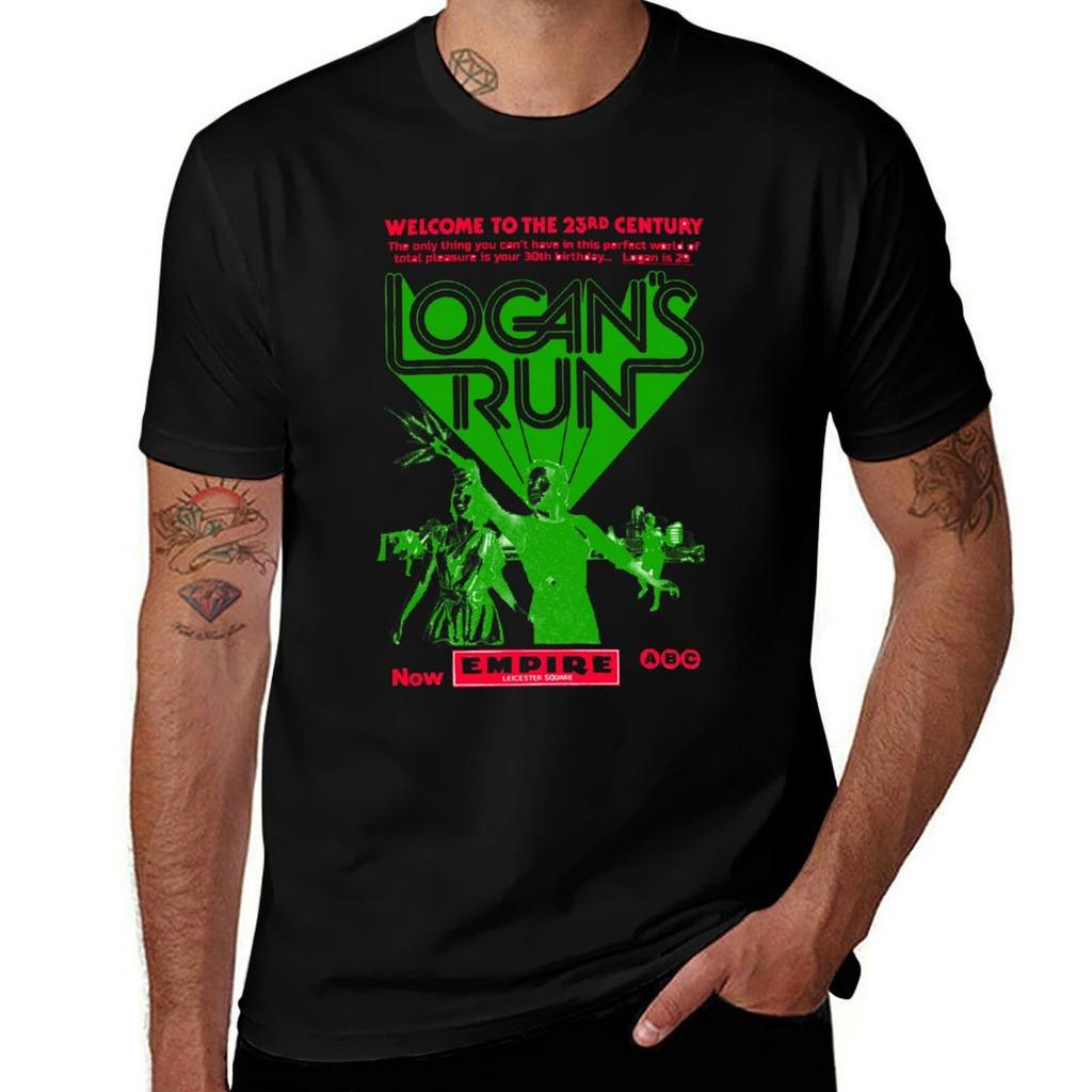 Logans Run Trade Ad Tshirt High Quality Durable Tshirt