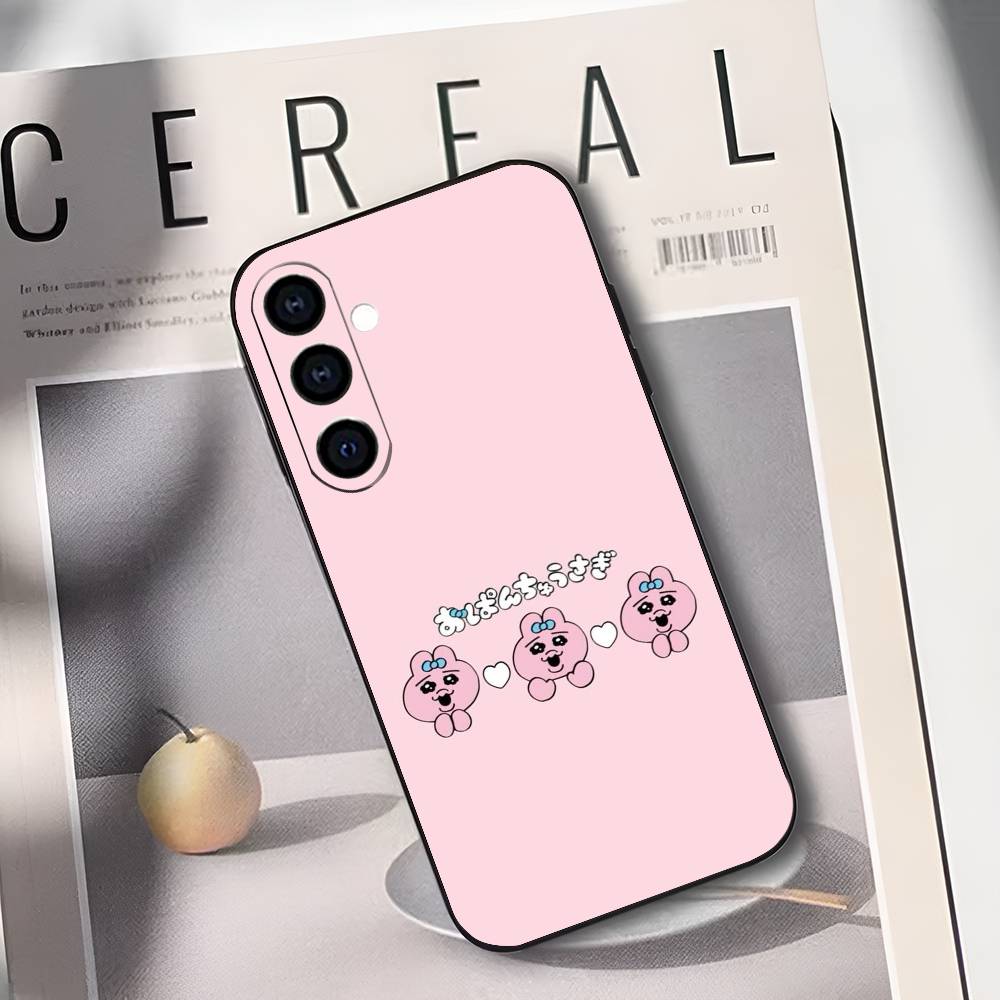 Cartoon O-Opanchu Usagi Phone Case For Samsung Galaxy A73,A72,A71,A70,A53,A52,A51,Soft Silicone Black Cover Samsung a30 a20