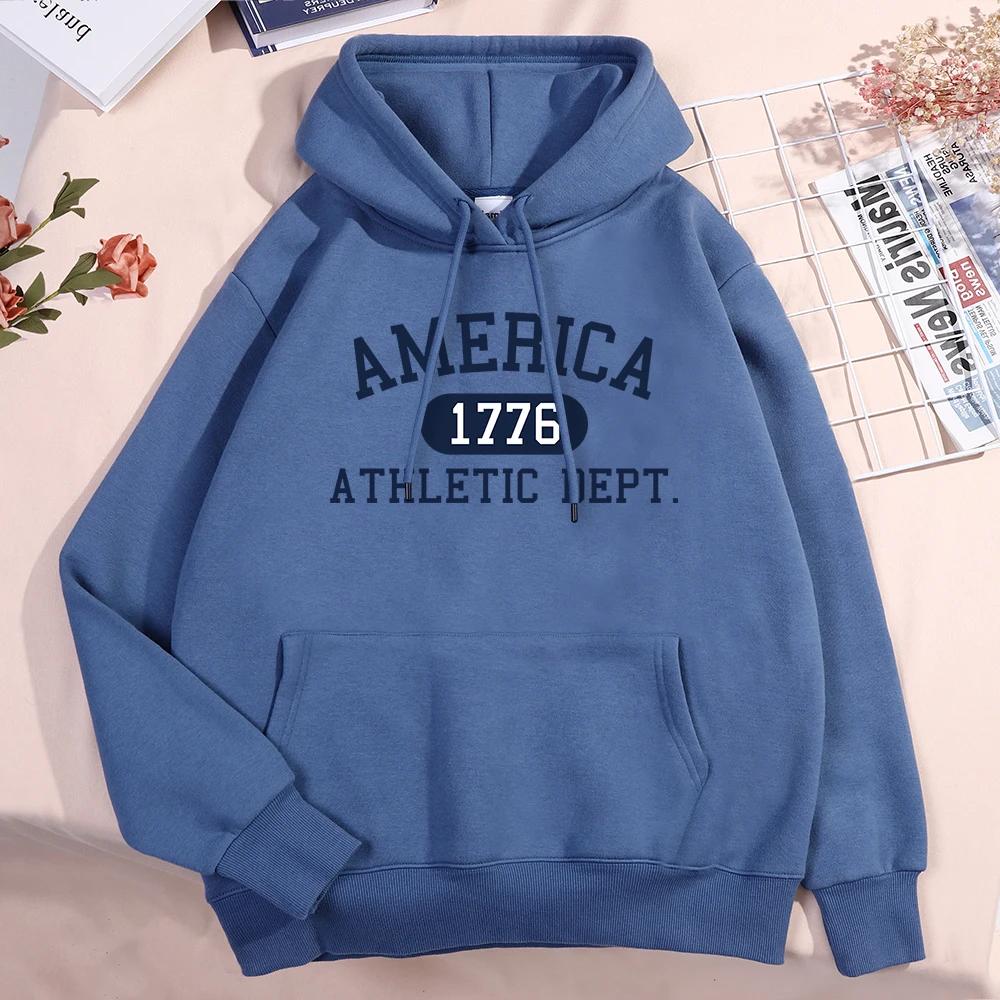 Amerika 1776 Sportabteilung Buchstaben-Hoodie für Männer Frauen Neuer Pullover-Hoodie Rundhals-Pullover Hoodies Lässiges Pullover-Sweatshirt