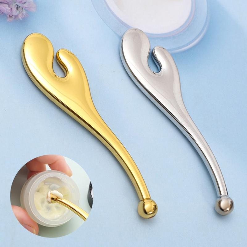 Metal Eye Cream Applicator Sticks Face Cream Spoons Elegant Face Massage Tool For Eyes And Forehead In 2 Color