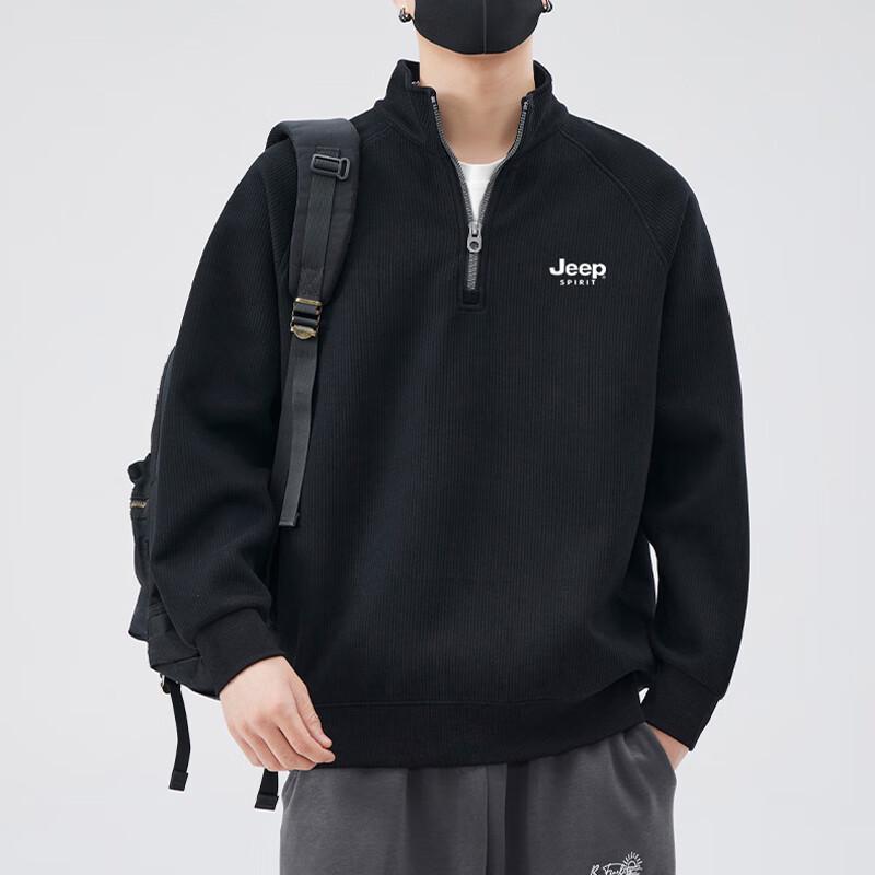 JEEP SPIRIT Férfi Félmagas Galléros Alkalmi Pulóver