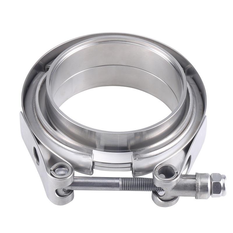 304 Stainless Steel V Band Clamp  2" 2.5" 3 Inch 51 63 76 mm Turbo Exhaust Pipe Vband Clamp Male Female Flange V Clamp Kits