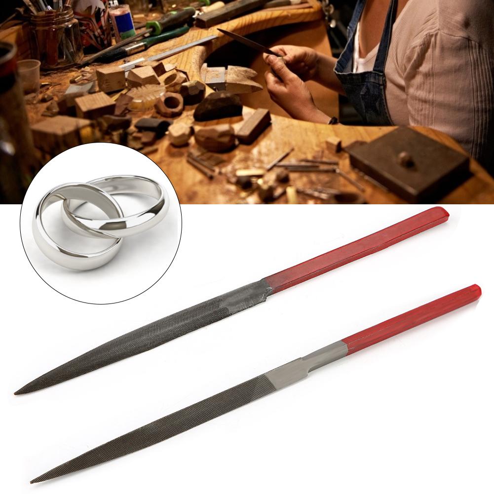 Diamantfeile Ring Schmuckformung Schnitzwerkzeug Reparaturwerkzeug mit rotem Griff