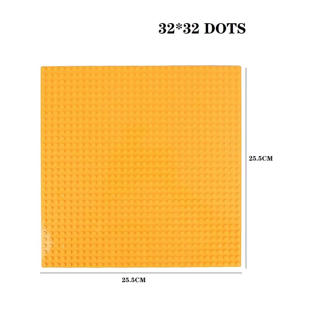 Classic Baseplate 32x32 Dots Building Blocks Bricks Base Plates DIY Plastic Board Building Blocks Baseplates Construction Toys