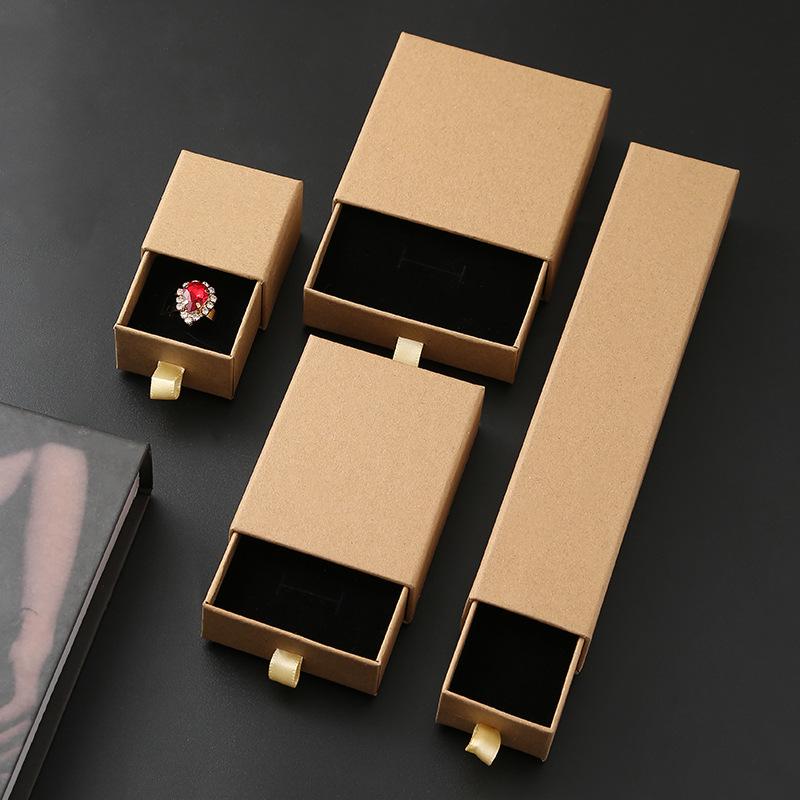 

Custom Black Kraft Drawer Box for Jewelry and Perfume Packaging