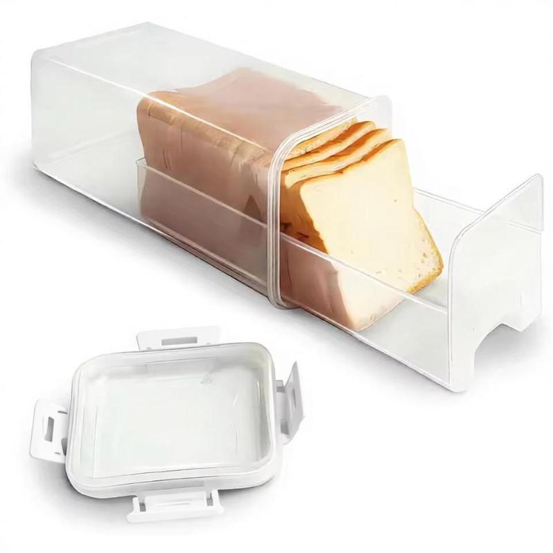 Bread Loaf Container Clear Airtight Bread Box With Lid Sandwich Bread Holder For Homemade Bread Tall Bread Saver For Kitchen