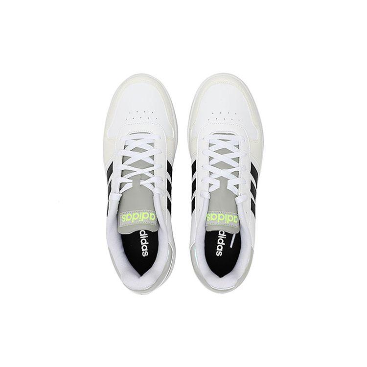 Adidas Neo Hoops 2.0 Non-Slip Shock Absorption Low-Top Skate Shoes Men Sneakers White Gray Black H01207