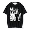 T-shirt Gangsta Women Côte Ouest Rapper Tupac Tops Hip Hop Streetwear T-shirts Graphiques T-shirt Oversize Manches Courtes Homme