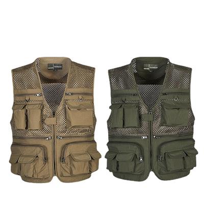Fishing Vest Quick-drying Breathable Multi-pocket Mesh Jacket Photography Outdoor Sports Trekking Vest Fish Vest
