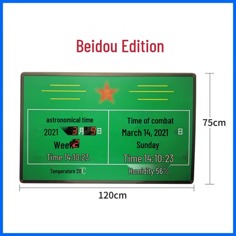 Smart GPS Beidou Satellite Wall Clock with Temp & Humidity Display