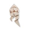 Women's100%Cashmere Hat Twisted Flower Neck Protection Thick Knit Cap Multi Functional Solid Color Scarf Warm/Cold Proof Hoodie